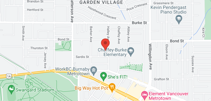 map of 7 5525 HALLEY AVENUE